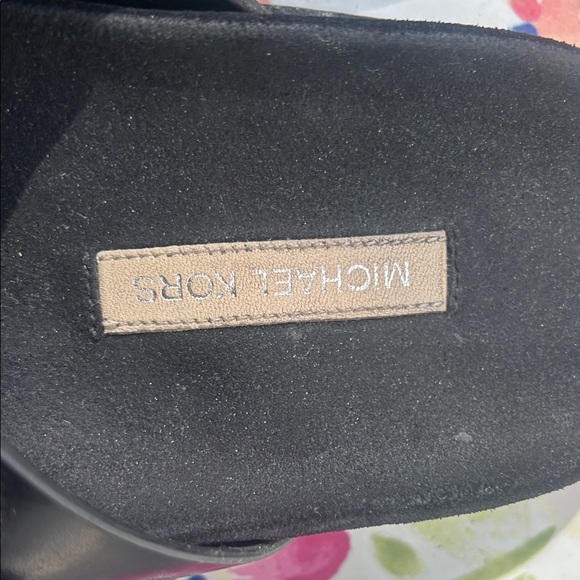 Michael Kors Black Sandals with Crystal Buckles - Picture 3 of 7